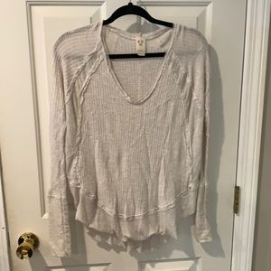 Free people thermal top size extra small cream color